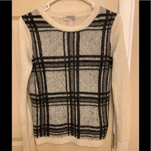 Plaid Long Sleeve Sweater
